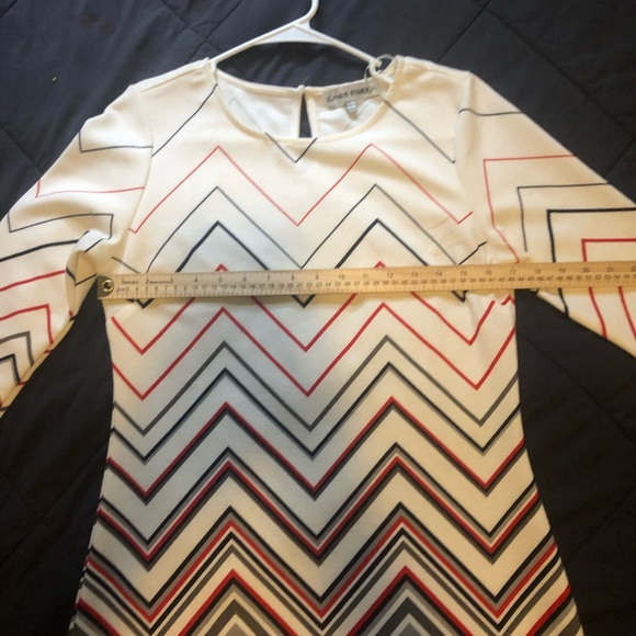 Almost Famous Chevron red white and black dress - Picture 4 of 8